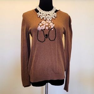 J.crew poodle sweater sz small